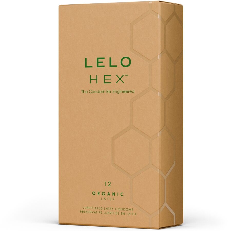 LELO - CAIXA DE PRESERVATIVOS ORGÂNICOS HEX 12 UNIDADES