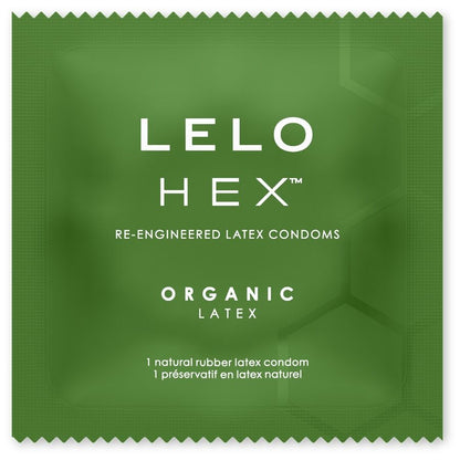 LELO - CAIXA DE PRESERVATIVOS ORGÂNICOS HEX 36 UNIDADES