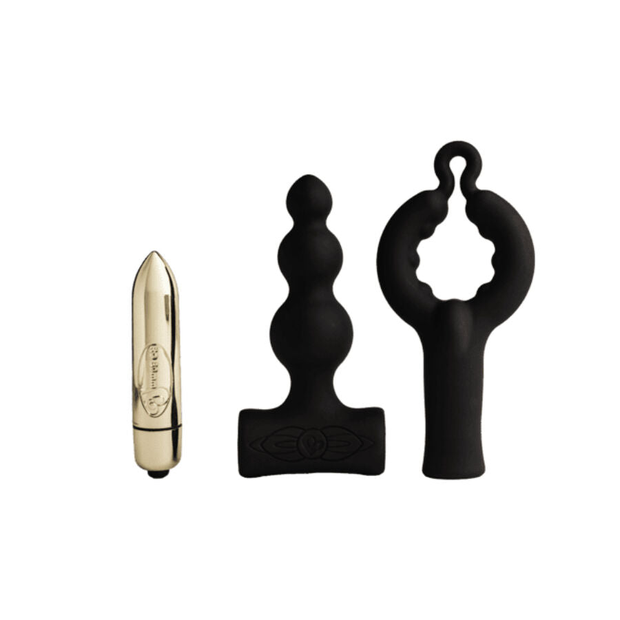 ROCKS-OFF - PETITE SENSATIONS BUBBLES PLUG ANAL VIBRADOR PRETO