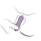ROCKS-OFF - GLOW GIRL VIBE VIBRADOR DISCRETO ROXO PARA PONTO G