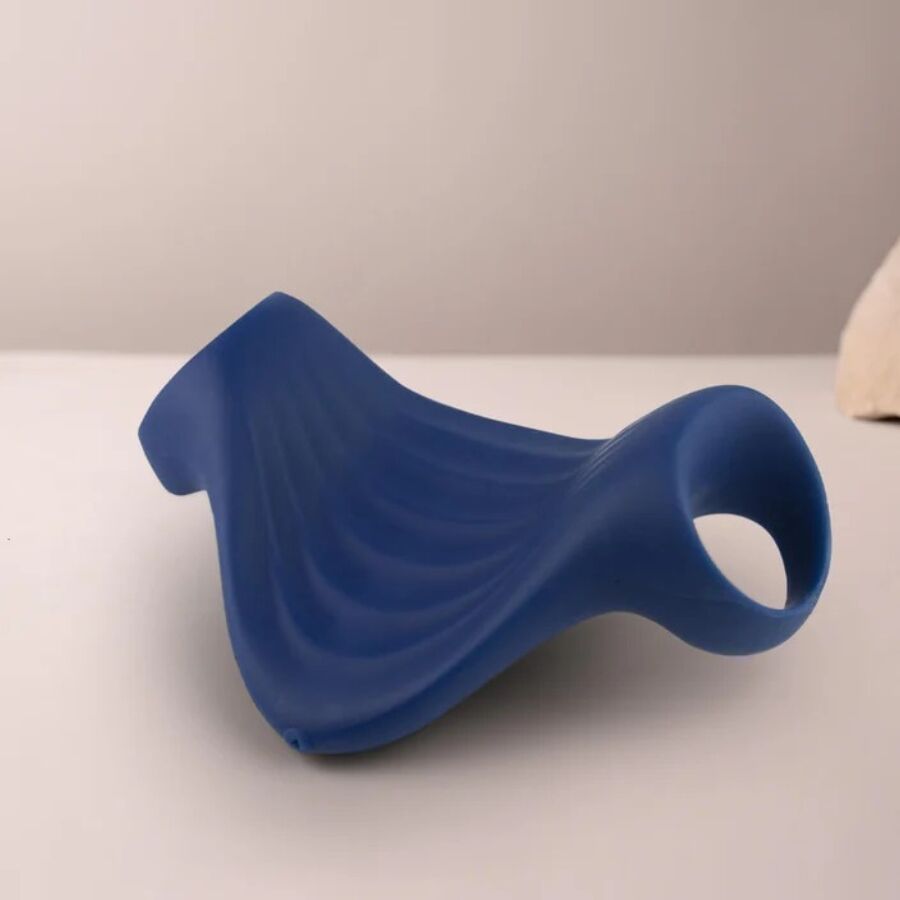 ROCKS-OFF - MASTURBADOR VIBRADOR FLEXÍVEL PALM BLUE