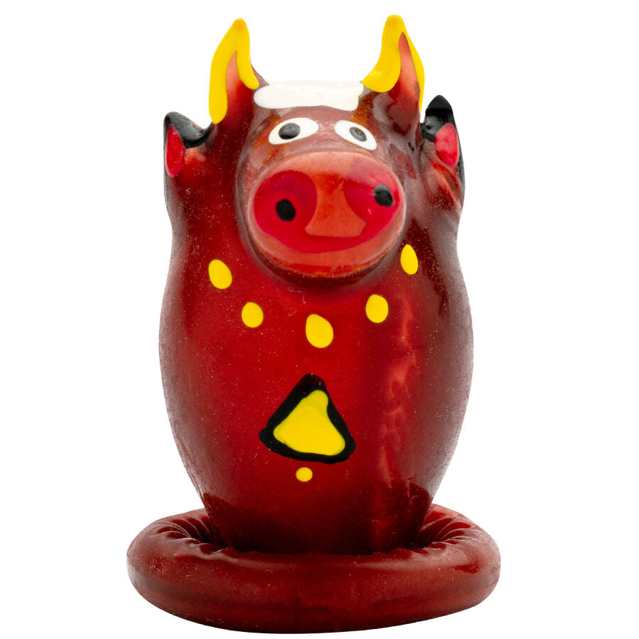 CONDOMERIE - PRESERVATIVOS NOVIDADES PINTADOS À MÃO MODELO TOURO 1