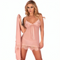 LIVCO CORSETTI FASHION - HYEONA 1710 BABYDOLL + TANGA ROSE M