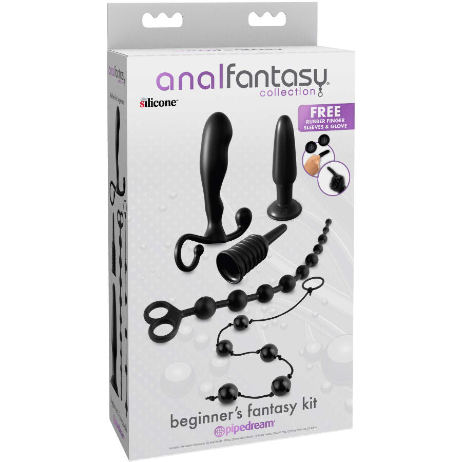 ANAL FANTASY ELITE COLLECTION - KIT ANAL FANTASY PARA INICIANTES PRETO - Infernum Store