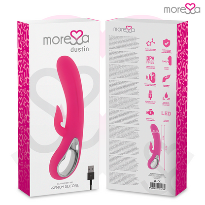 MORESSA - DUSTIN SUCÇÃO CLITÓRICA E VIBRAÇÃO PODEROSA SILICONE PREMIUM RECARREGÁVEL