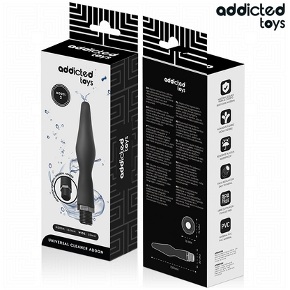 ADDICTED TOYS - LIMPADOR ANAL COM ADAPTADOR UNIVERSAL MODELO 2
