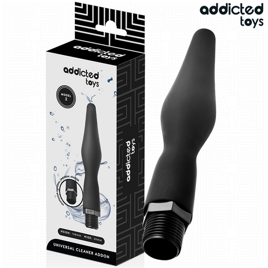 ADDICTED TOYS - LIMPADOR ANAL COM ADAPTADOR UNIVERSAL MODELO 2