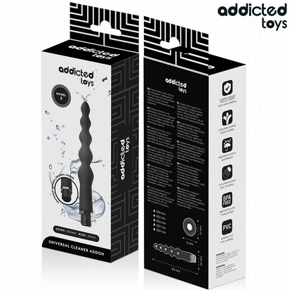 ADDICTED TOYS - LIMPADOR ANAL COM ADAPTADOR UNIVERSAL MODELO 5