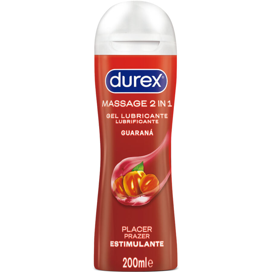 DUREX - GEL LUBRIFICANTE DE MASSAGEM ESTIMULANTE DE GUARANÁ 200 ML - Infernum Store