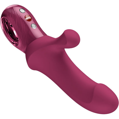 FUN FACTORY - BI STRONIC CURVE THRUSTING RABBIT PULSATORS VERMELHO VINHO - Infernum Store