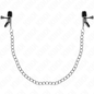 KINK - PINÇAS DE CORRENTE PLANA PRATA 34 CM