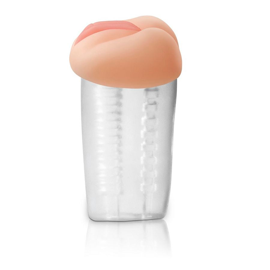 EXTREME TOYZ - MASTURBADOR DE VAGINA NATURAL - TRANSPARENTE - Infernum Store