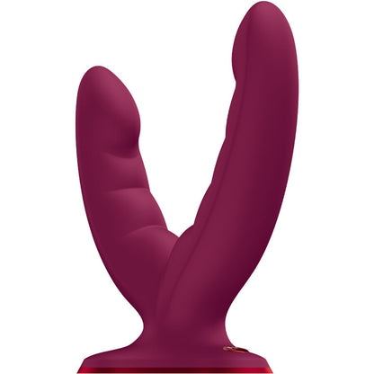FUN FACTORY - RYDE DUPLO DILDO VINHO VERMELHO - Infernum Store