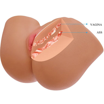 CRAZY BULL - ILANA VIBRADOR DE BULL FEMININO REALISTA E SUCÇÃO COM SOM 6,8 KG