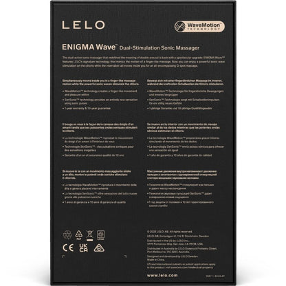 LELO - ENIGMA WAVE MASSAGEADOR DE TRIPLA VIBRAÇÃO CYBER ROXO