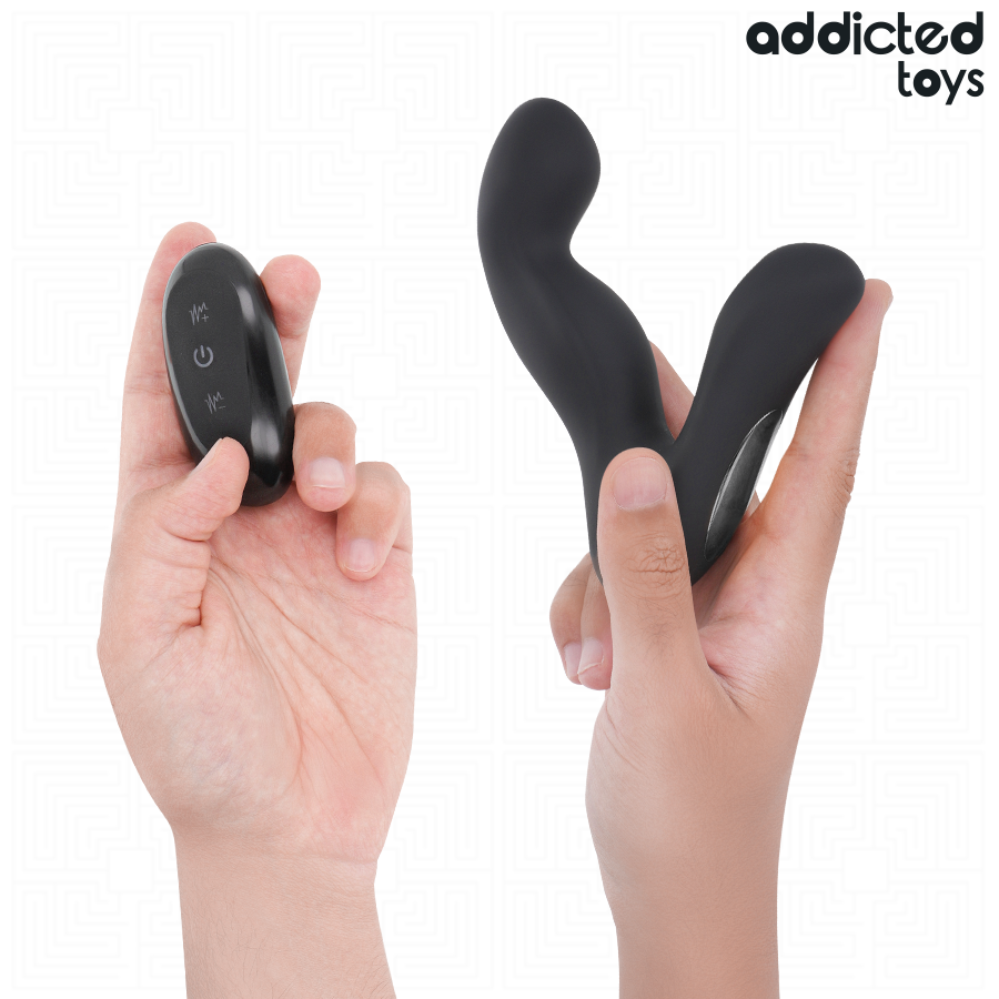 ADDICTED TOYS - MASSAGEADOR DE PRÓSTATA OSCILANTE COM MODO DE PULSAÇÃO E CONTROLE REMOTO