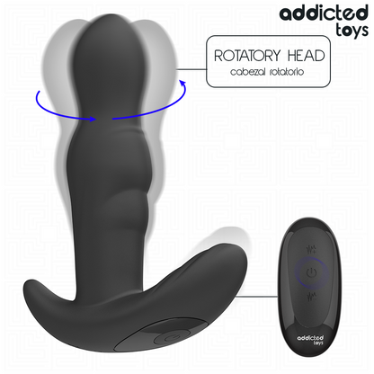 ADDICTED TOYS - PLUG ANAL ROTATIVO E VIBRANTE COM CONTROLE REMOTO