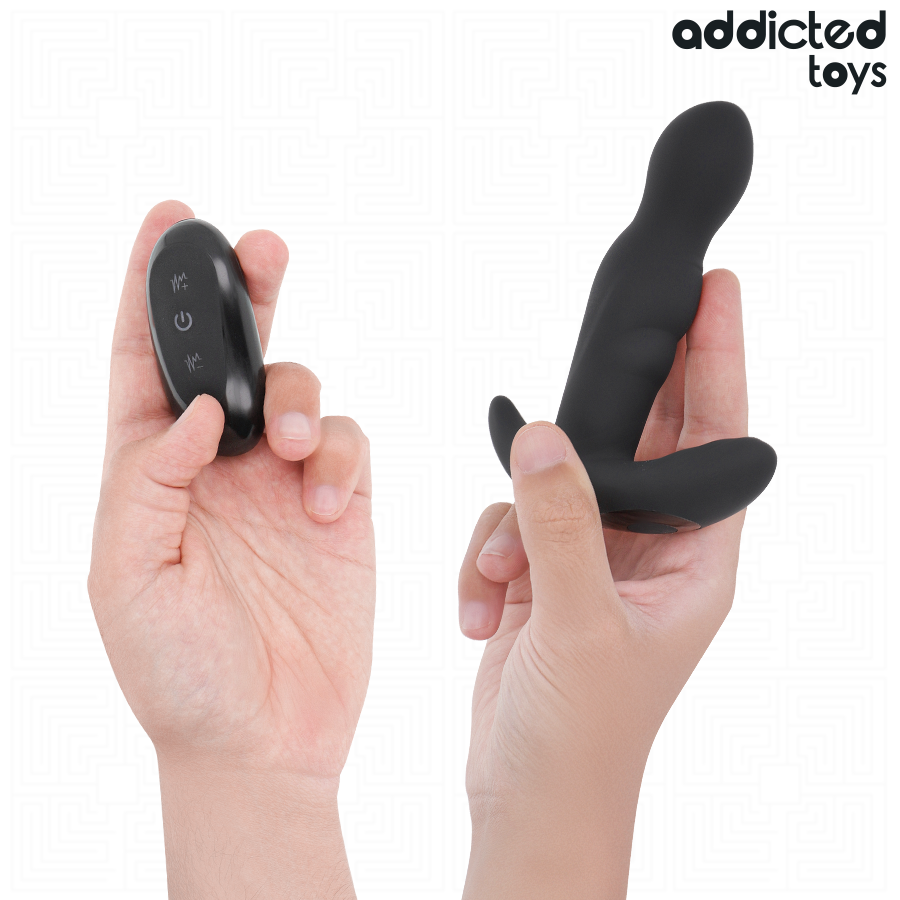 ADDICTED TOYS - PLUG ANAL ROTATIVO E VIBRANTE COM CONTROLE REMOTO