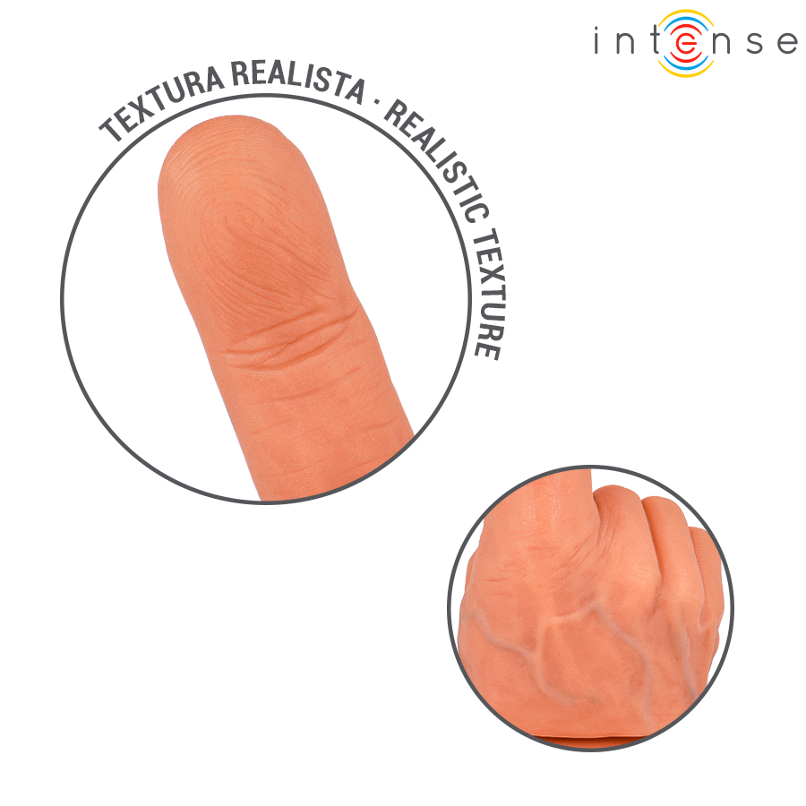 INTENSE - ESTIMULADOR DE PONTO G HUBERT MÃO FLEXÍVEL 14,2 CM