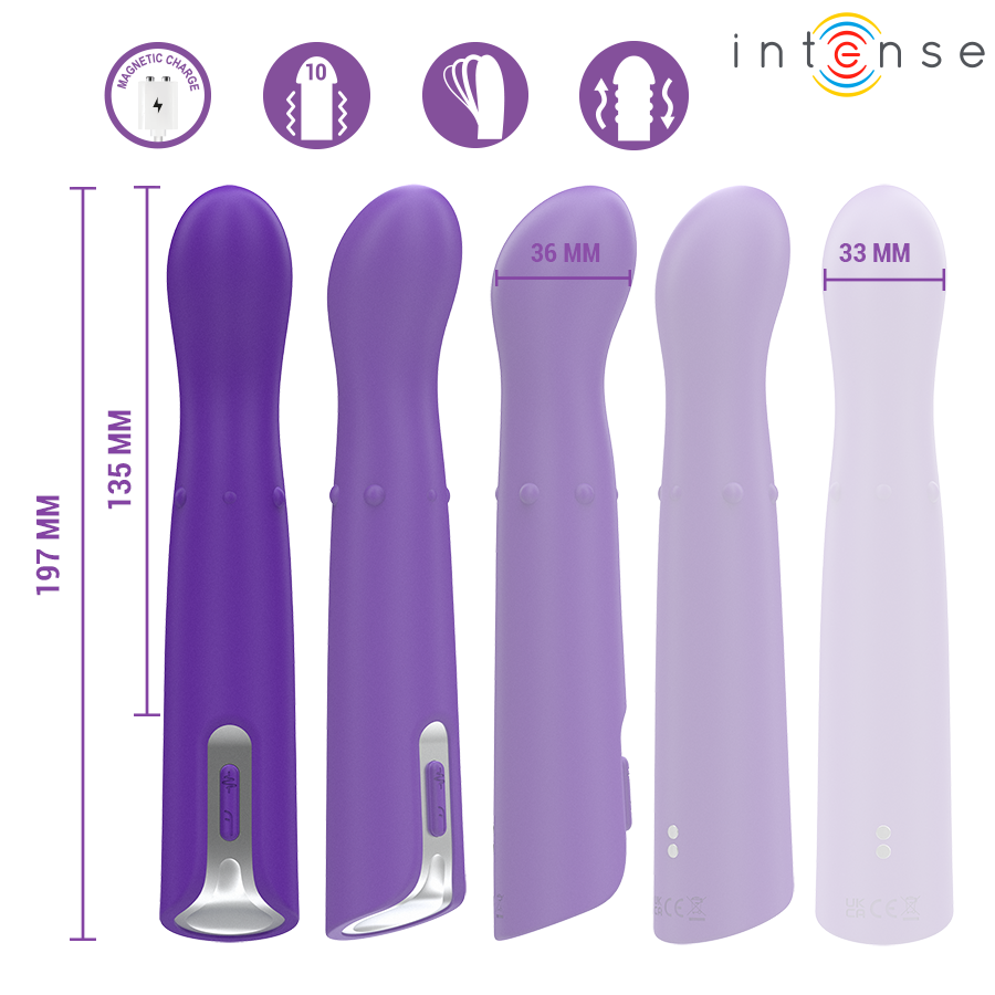 INTENSE - HELENA BEADS VIBRADOR WIGGLE UP & DOWN 13,5 CM