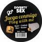 DIABLO PICANTE - DADO DURO DOURADO COM POSIÇÕES E CUBO