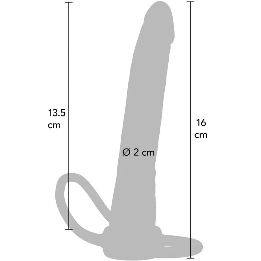 GET REAL - DUPLA CONFUSÃO - PENETRADOR ANAL DE SILICONE 16 CM