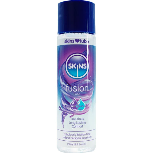 SKINS - FUSION LUBRIFICANTE HÍBRIDO À BASE DE ÁGUA E SILICONE 130 ML