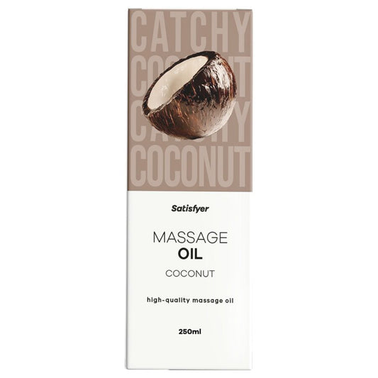 SATISFYER - ÓLEO DE MASSAGEM DE COCO DE ALTA QUALIDADE 250 ML