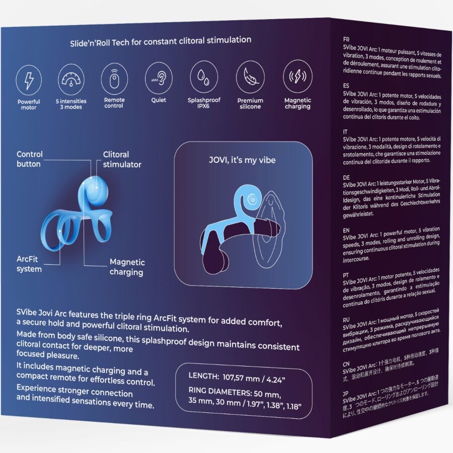 SNAIL VIBE - ANEL DE CASAL JOVI ARC COM CONTROLE REMOTO AZUL