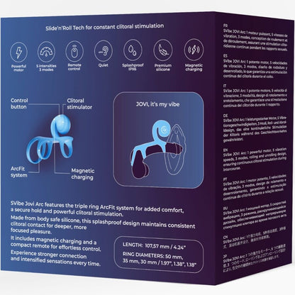 SNAIL VIBE - ANEL DE CASAL JOVI ARC COM CONTROLE REMOTO AZUL