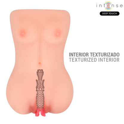INTENSE DEEP TOUCH - MASTURBADOR VIBRATÓRIO E DE SUCÇÃO CATHERINE COM VOZ