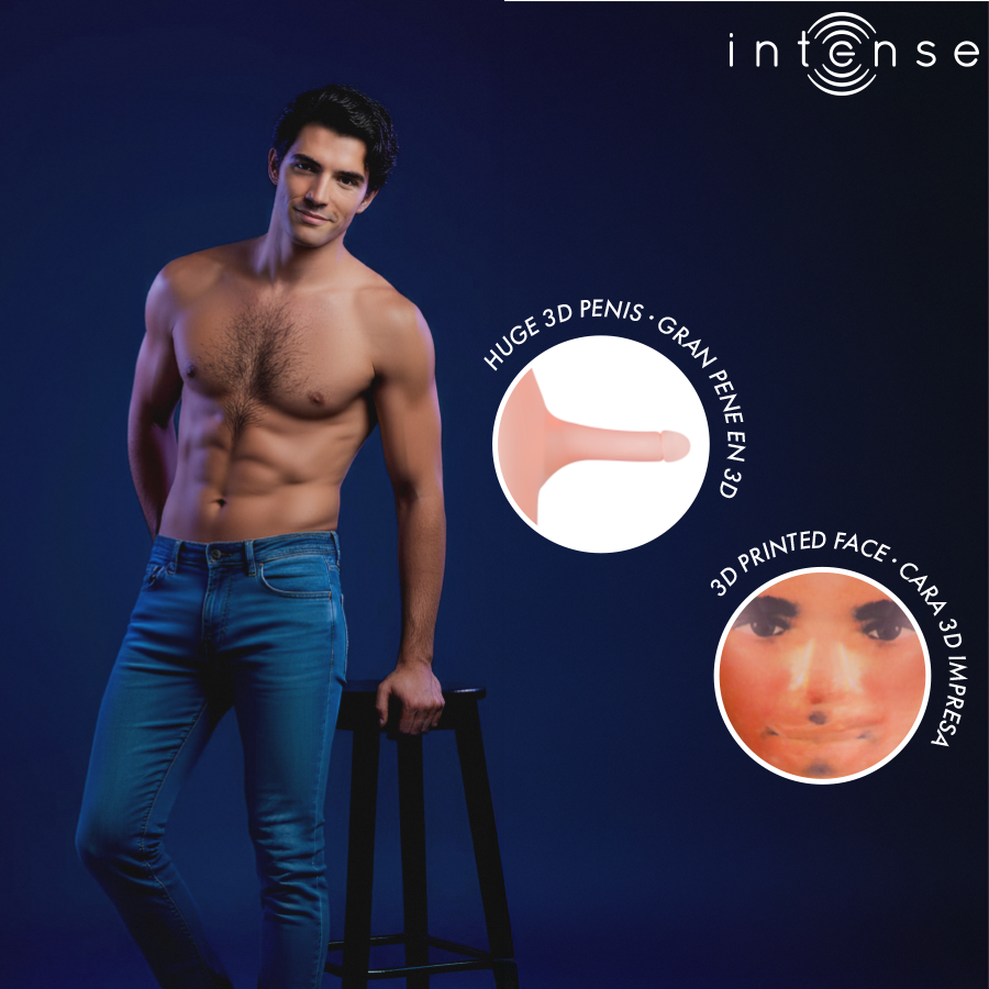 INTENSE DOLLS - BONECA INFLÁVEL ANTHONY COM PÊNIS 3D