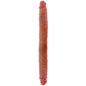 GET REAL - DILDO DE SILICONE DE DUAS PONTAS CARAMELO 46 CM