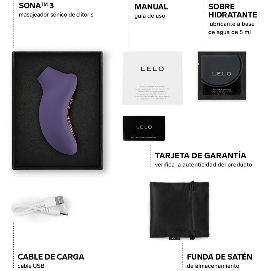 LELO - SONA 3 CREME MASSAGEADOR CLITÓRICO SÔNICO