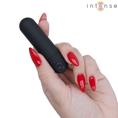 INTENSE - KAREN MINI VIBRATÓRIO BULLET RECARREGÁVEL PRETO