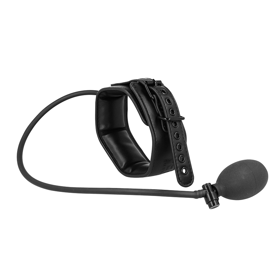 FETISH SUBMISSIVE BONDAGE - COLEIRA DE ESTRANGULAMENTO INFLÁVEL COM CORRENTE