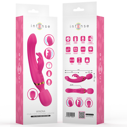 INTENSE - VIBRADOR DUPLO WINONA COELHO E VARINHA