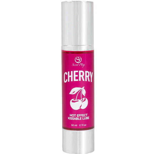 SECRETPLAY - LUBRIFICANTE AQUECEDOR DE CEREJA 50 ML