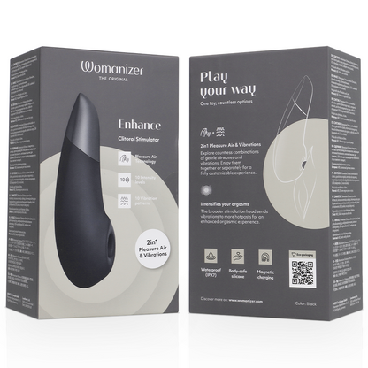 WOMANIZER - ESTIMULADOR CLITORIAL INTENSO PRETO