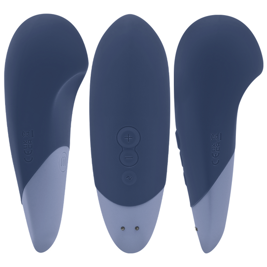 WOMANIZER - VIBE VIBRADOR SILENCIOSO DE USO À DIRETA AZUL ESCURO