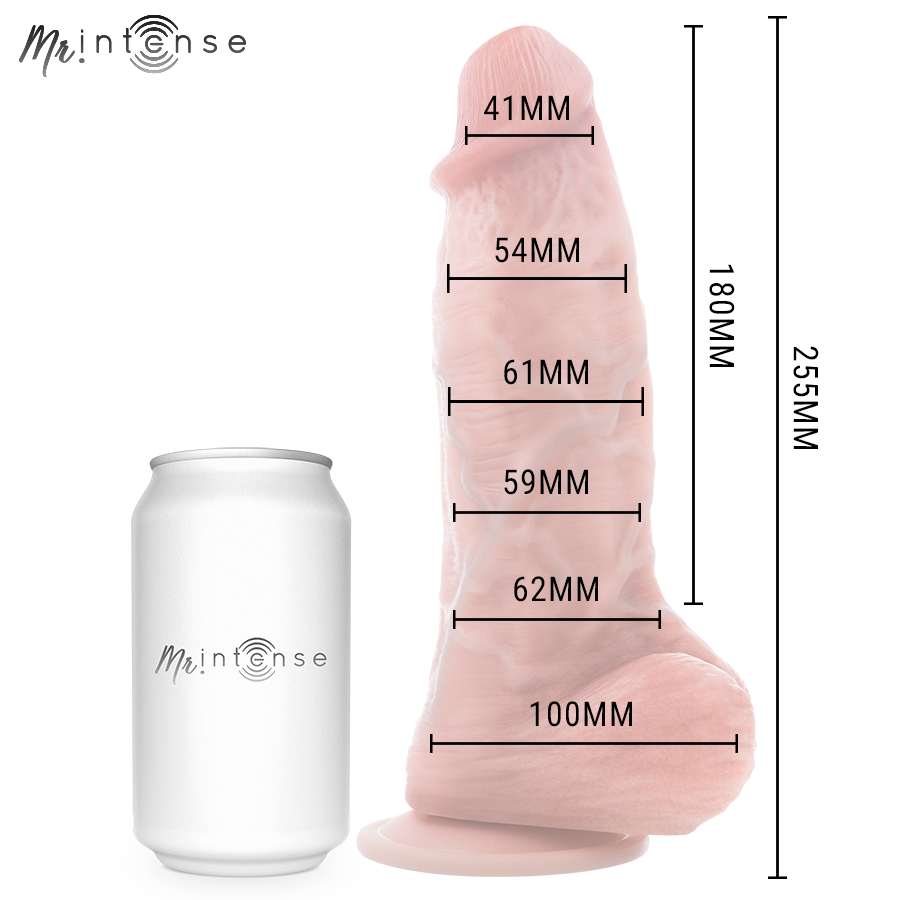 MR INTENSE - DILDO DE SILICONE SPENCER COM PÊNIS GRANDE 25,5 CM -Ø- 6,2 CM