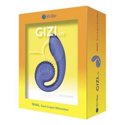 SNAIL VIBE - GIZI LITE VIBRADOR DUPLO ROXO PARA PONTO G E CLITOR