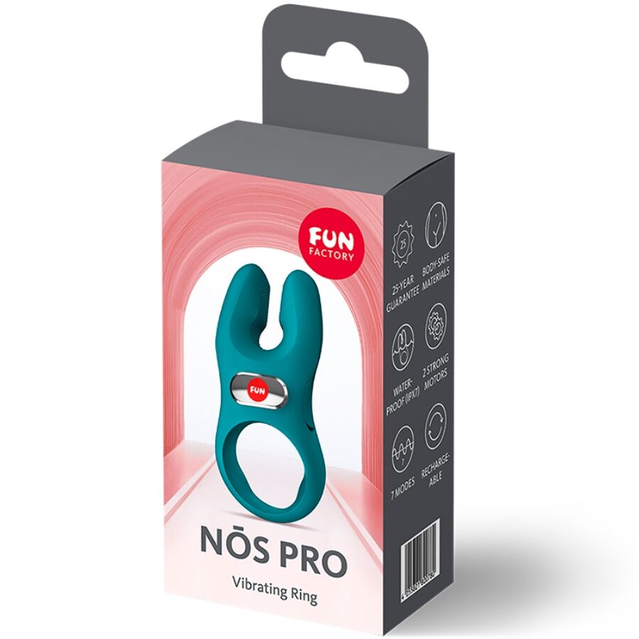FUN FACTORY - ANEL PENIANO VIBRATÓRIO NOS PRO VERDE-GARRAFA - Infernum Store