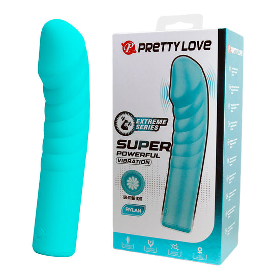 PRETTY LOVE - RYLAN VIBRADOR AZUL PARA PONTO G - Infernum Store