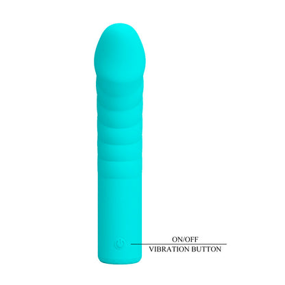 PRETTY LOVE - RYLAN VIBRADOR AZUL PARA PONTO G - Infernum Store