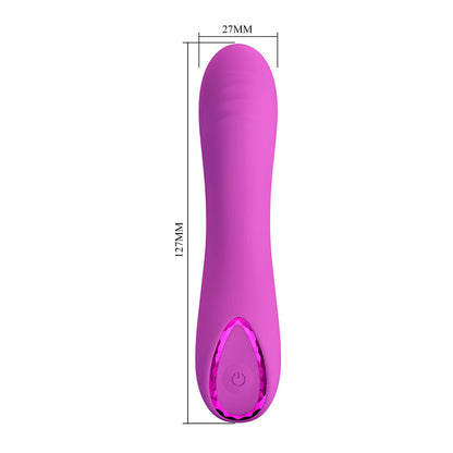 PRETTY LOVE - DJ DICK VIBRADOR ROXO PARA PONTO G - Infernum Store