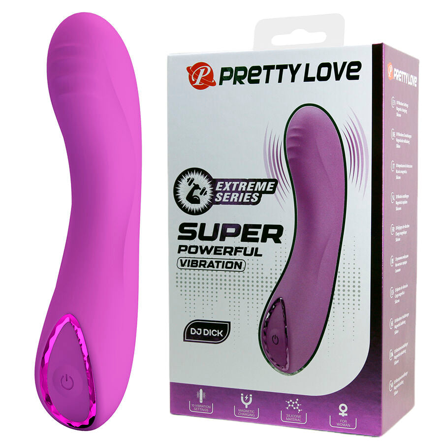 PRETTY LOVE - DJ DICK VIBRADOR ROXO PARA PONTO G - Infernum Store