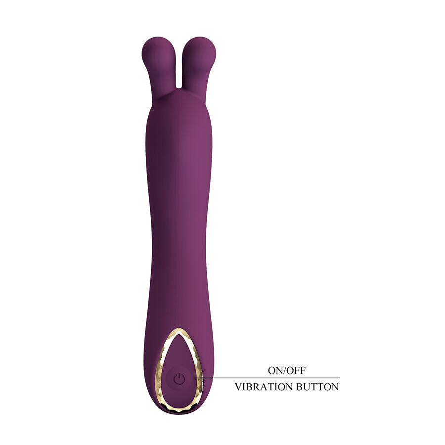 PRETTY LOVE - DJ RABBIT VIBRADOR DE PONTO G ROXO - Infernum Store