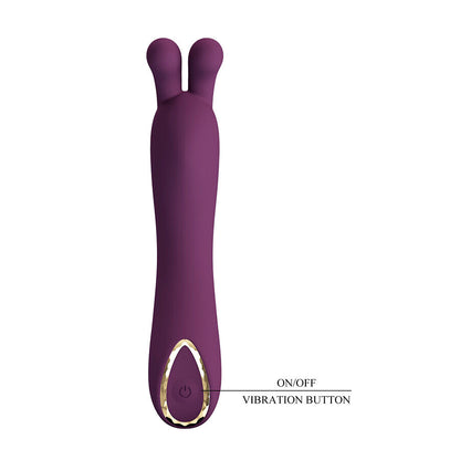 PRETTY LOVE - DJ RABBIT VIBRADOR DE PONTO G ROXO - Infernum Store