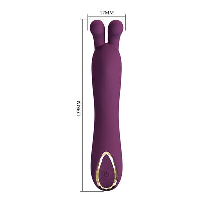 PRETTY LOVE - DJ RABBIT VIBRADOR DE PONTO G ROXO - Infernum Store